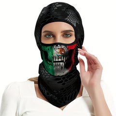 Ghost Skull Face Balaclava Windproof Anti UV for Halloween Cosplay