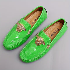 Men's Crocodile Loafer Shoes Lightweight Non Slip Driving Spring