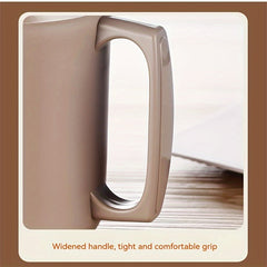 480ml Stainless Steel Water Cup with Straw and Handle, Leakproof Coffee Mug