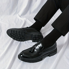 Men's Vintage Tassel Slip On Dress Shoes - Smart Casual Walking Shoes