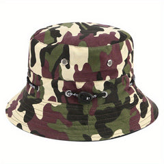Adult Camo Fishing Hat Outdoor Sunshade Worker Hat