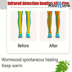 RooRuns Winter Warm Wormwood Knee Pads Leg Warmer for Men and Women