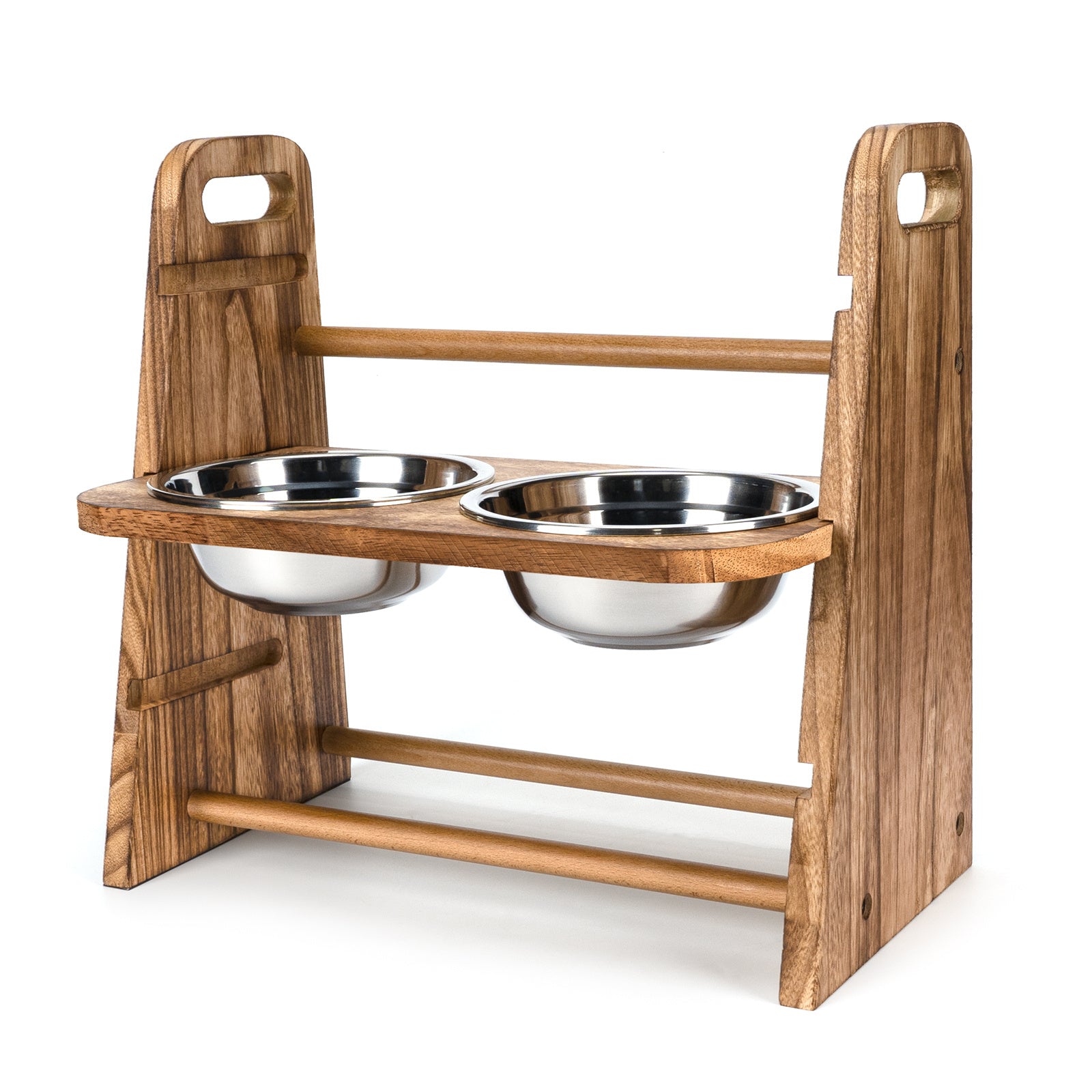 Wooden Dog Bowl Stand for Small & Medium Pets