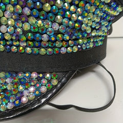 Punk Rhinestone Bride Hat Bachelorette Party Captain Caps