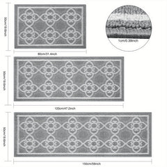 Absorbent Nylon Bathroom Rugs Set