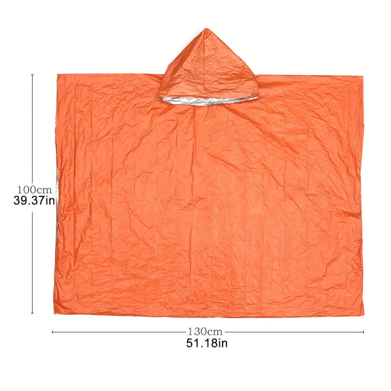 Portable First Aid Reflective Windproof Raincoat for Emergency Hiking