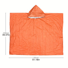 Portable First Aid Reflective Windproof Raincoat for Emergency Hiking