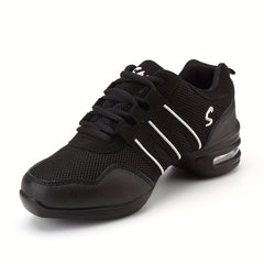 Women's Lace-up Jazz Dance Shoes Split Sole Mesh Sneakers