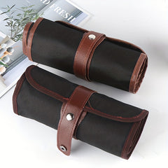 48 Holes Roll Up Wrap Pen Curtain Pencil Canvas Pen Bag