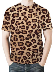 Men's Camo Crew Neck Tee Short Sleeve for Summer