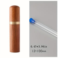 Wooden Needle Holder Sewing Storage Tube