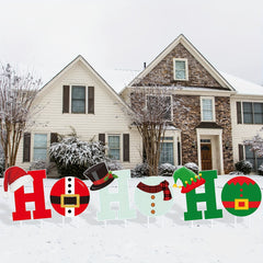 6PC Christmas HOHOHO Yard Sign Xmas Decor