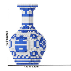 1500pcs 3D Ceramic Vase DIY Puzzle Kit Adult Assembly Model Set