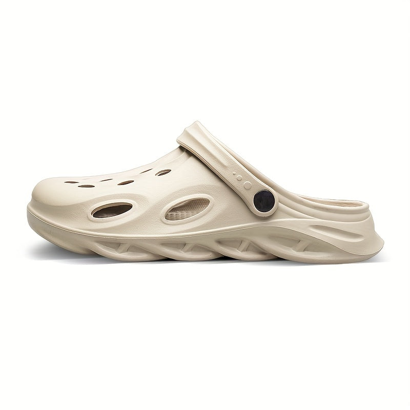 Men's Breathable Slip On Clog Sandals Casual Outdoor Walking Slippers