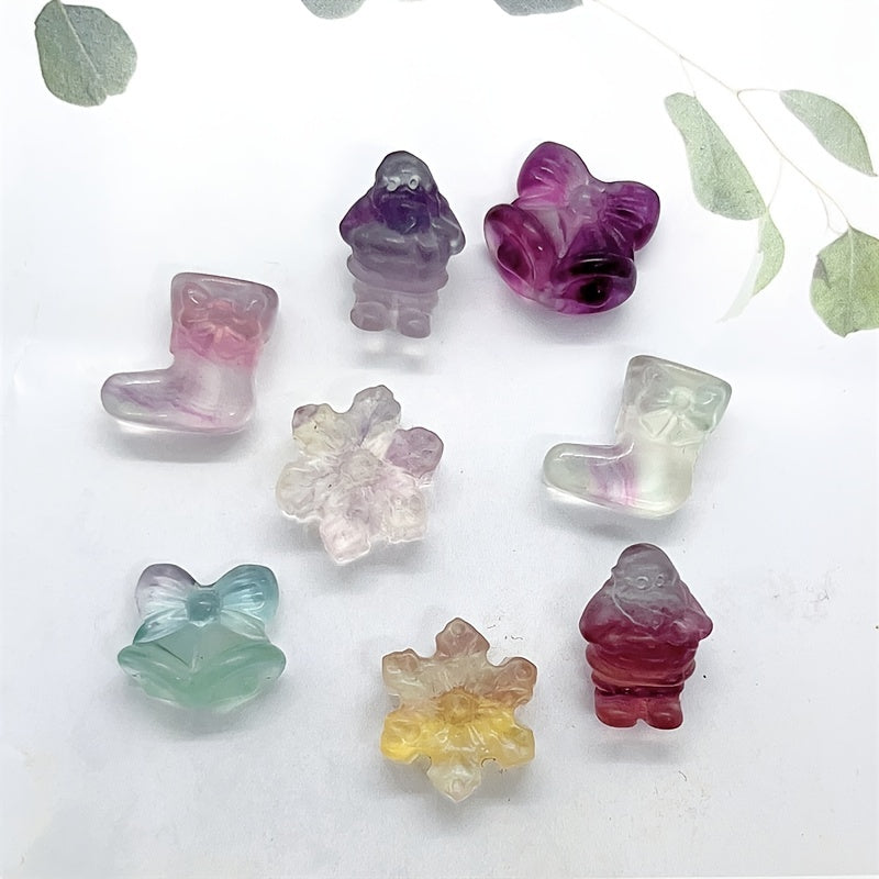 Colorful Transparent Mixed Style Cartoon Christmas Series Collection Ornaments