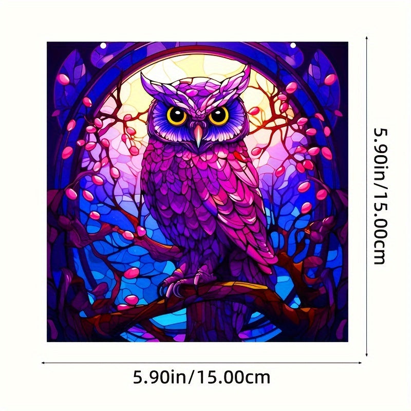 Owl Dyed Acrylic Hanging Window Christmas Gift