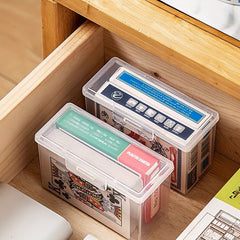 2pcs Business Card Organizer Card Collection Box Business Card Holder Organizer