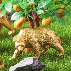 12pcs Mini Wildlife Animal Figures Set PVC Jungle Safari Playset