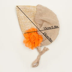 Chiffon Rose Baby Gauze Court Headscarf Hat