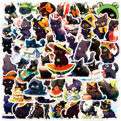 50pcs Cat Series Graffiti Stickers Waterproof DIY Stick
