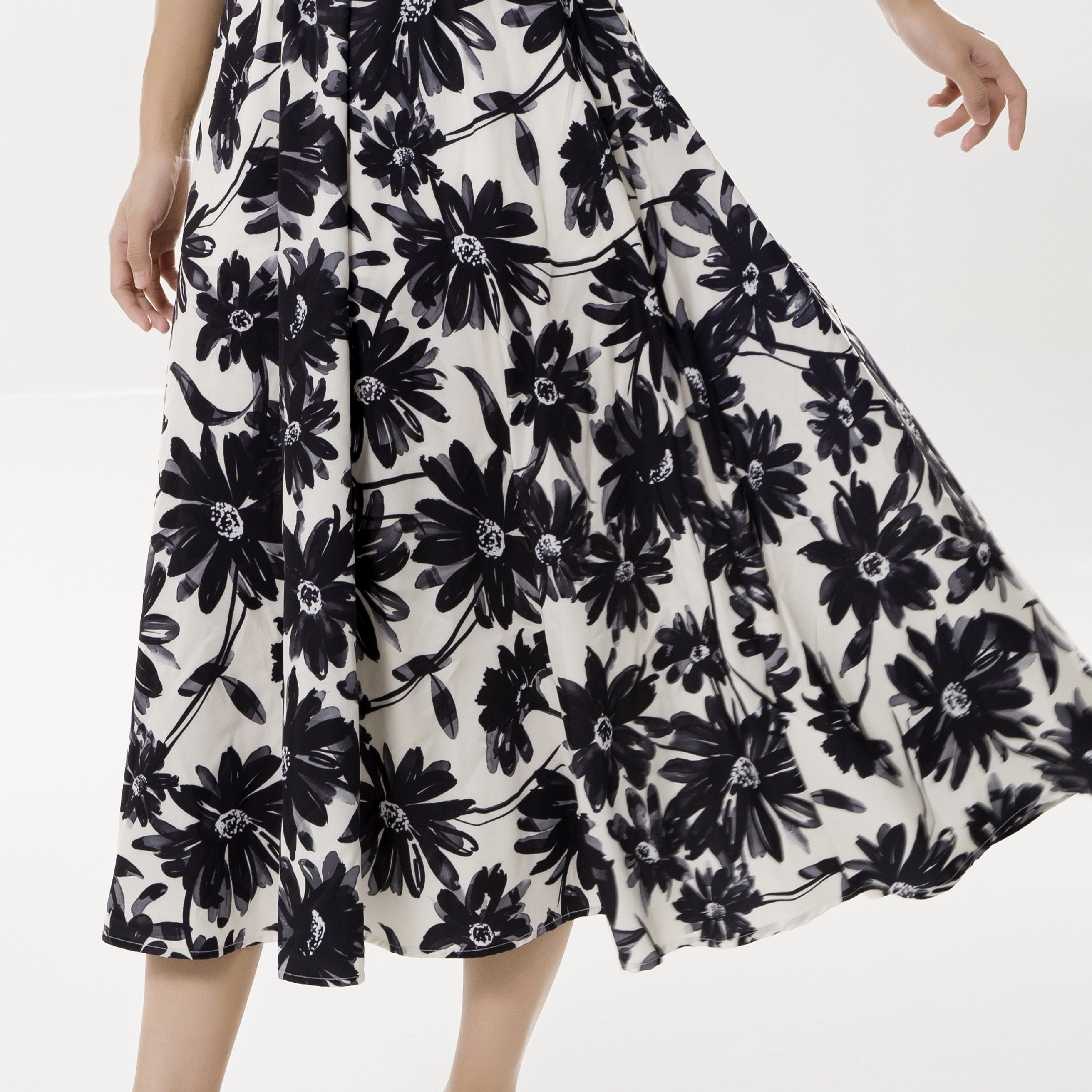 Floral Print High Waist Skirt for Women