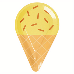 10pcs Ice Cream Party Plates 25 Disposable Paper Plates Sundae Party Supplies