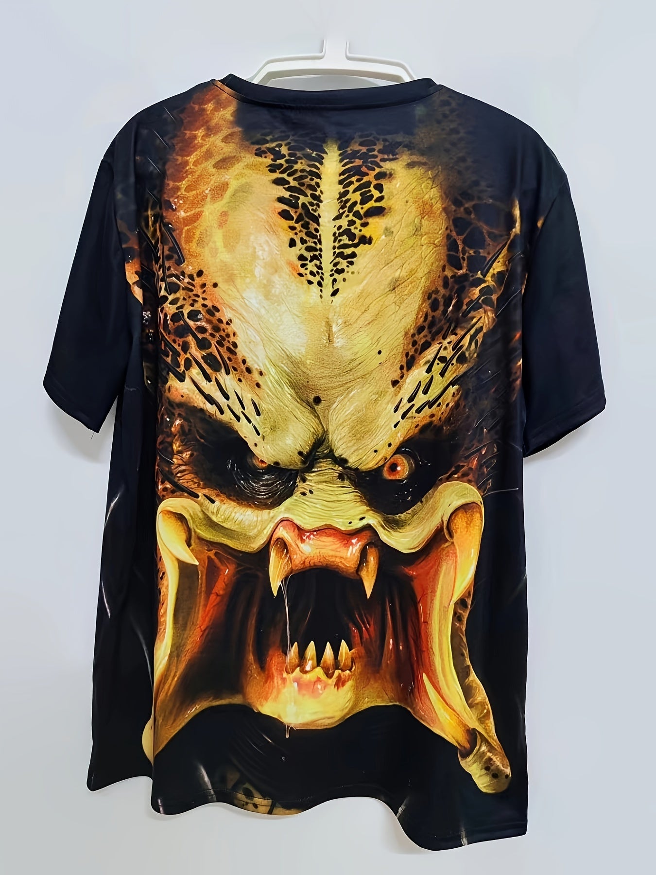 Men's Monster Print Sports Tee Shirt for Summer