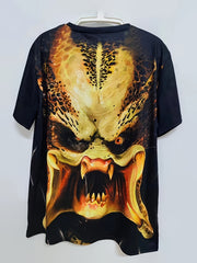 Men's Monster Print Sports Tee Shirt for Summer