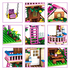 Creative Swing Villa Dream Friendship Tree House Building Block Model