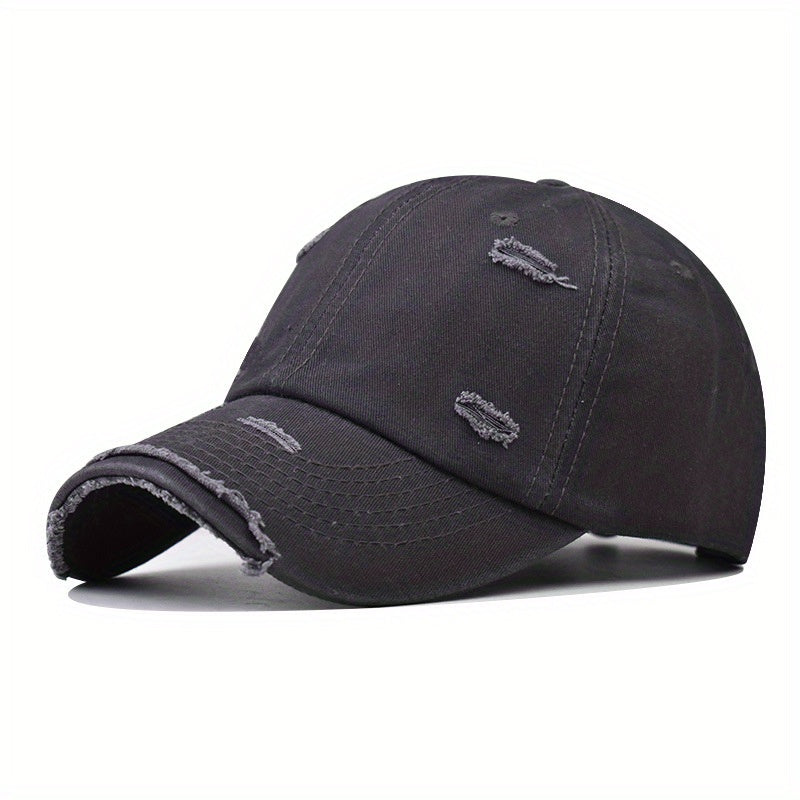 Solid Retro Dad Hat Baseball Cap Men's And Women's All Match Sports Cap