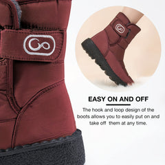 Women's Waterproof Winter Boots Plush Lined Outdoor Short Snow Boots