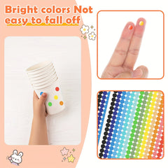 Small Dot Stickers Round Coding Label 20 Colors