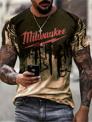 Men's 3D Graphic Print T-Shirt for Outdoor Summer Style