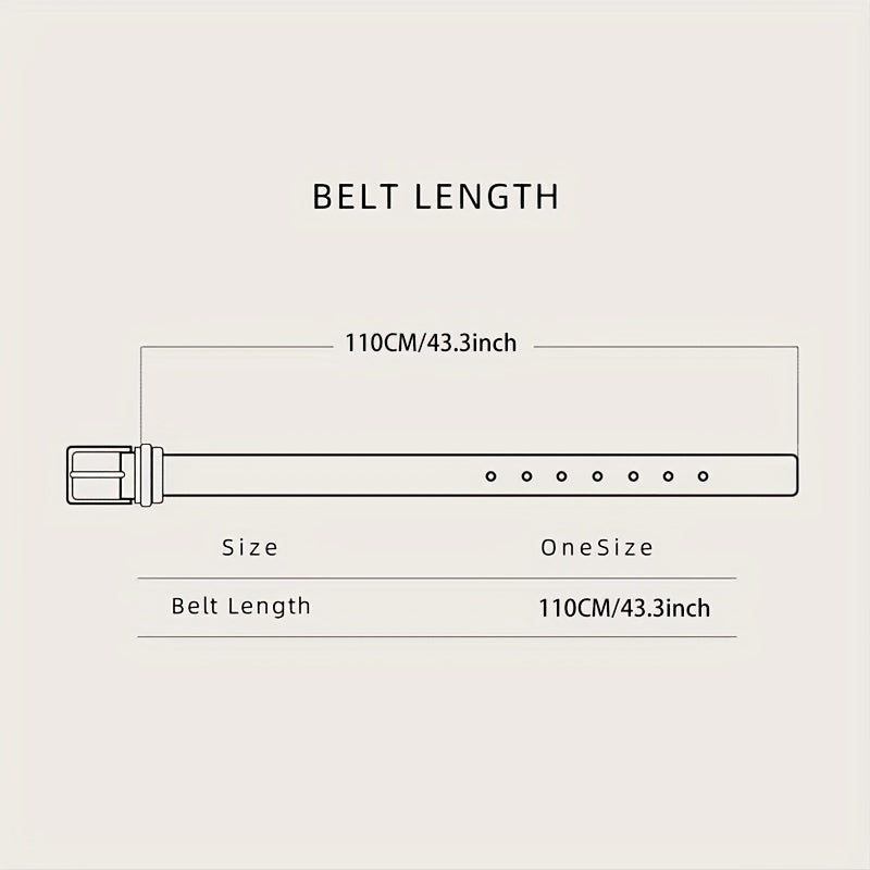 Hip Hop Rivet Belt Punk Square Pin Buckle Eyelet PU Belt Y2K