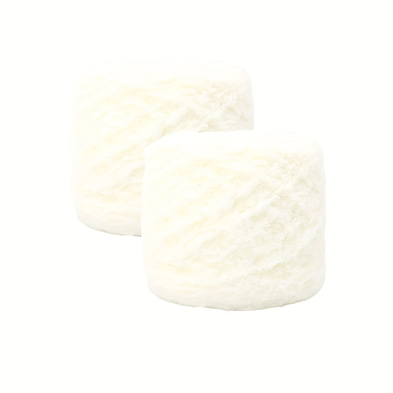 2pcs Coral Velvet Wool Soft Skin Friendly Hand Knitting Crocheting DIY