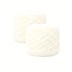 2pcs Coral Velvet Wool Soft Skin Friendly Hand Knitting Crocheting DIY