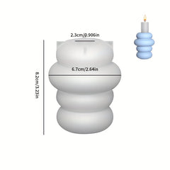 Candlestick Silicone Mold for DIY Cement Gypsum Resin Candle Aromatherapy