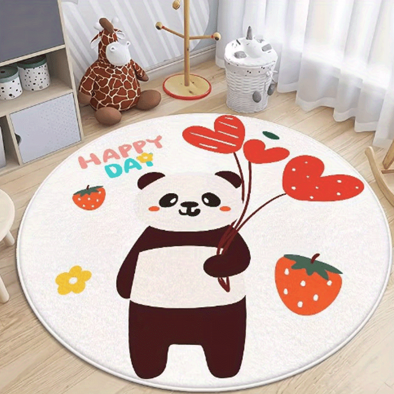 Kids Cartoon Carpet Soft Wool Crawling Mat