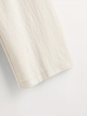 Casual Pants Women's Plus Solid Button Decor Wide Leg Pants