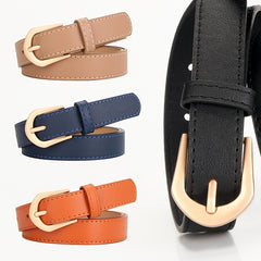 Women's Pin Buckle Thin Belt for Jeans Dress