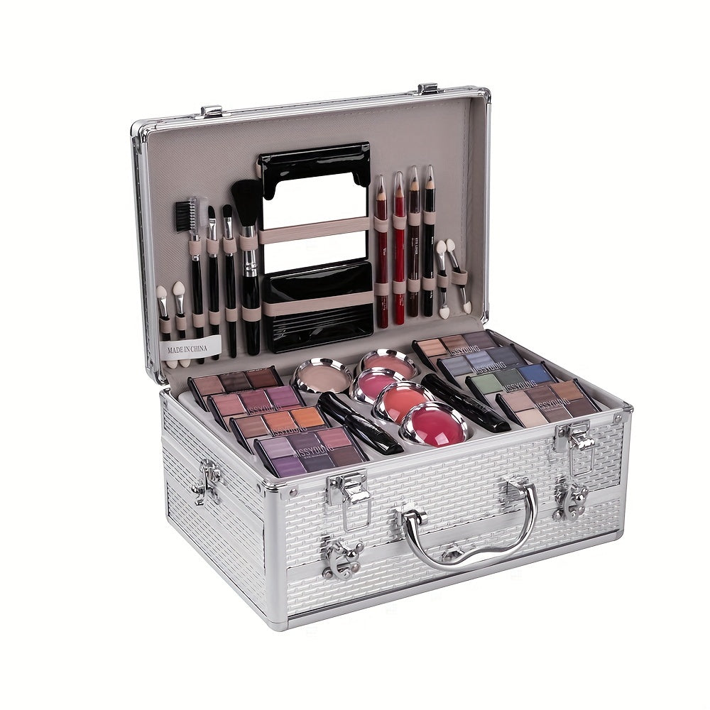 106 Pcs Makeup Kit Set For Girl Eyeshadow Lipstick Blush Brush Gift For Mom