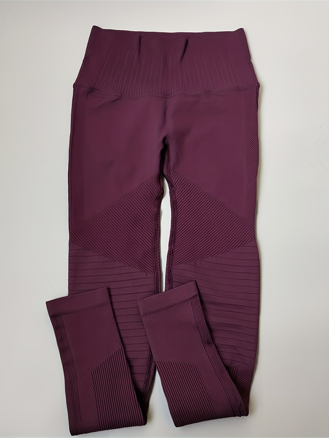 High Waist Yoga Pants Quick Drying Solid High Stretch Running Sports Leggings