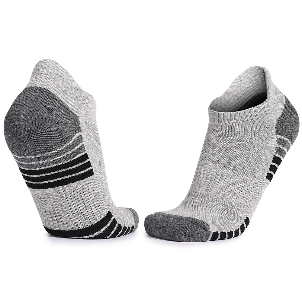 6pairs Men's Breathable Cotton Ankle Socks for Running Hiking Sports