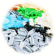 ABS Plastic 1x2 Light Plate Bricks Mixed Building Blocks DIY Education Toy Parts