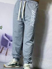 Men's Casual Letter Print Joggers Sweatpants