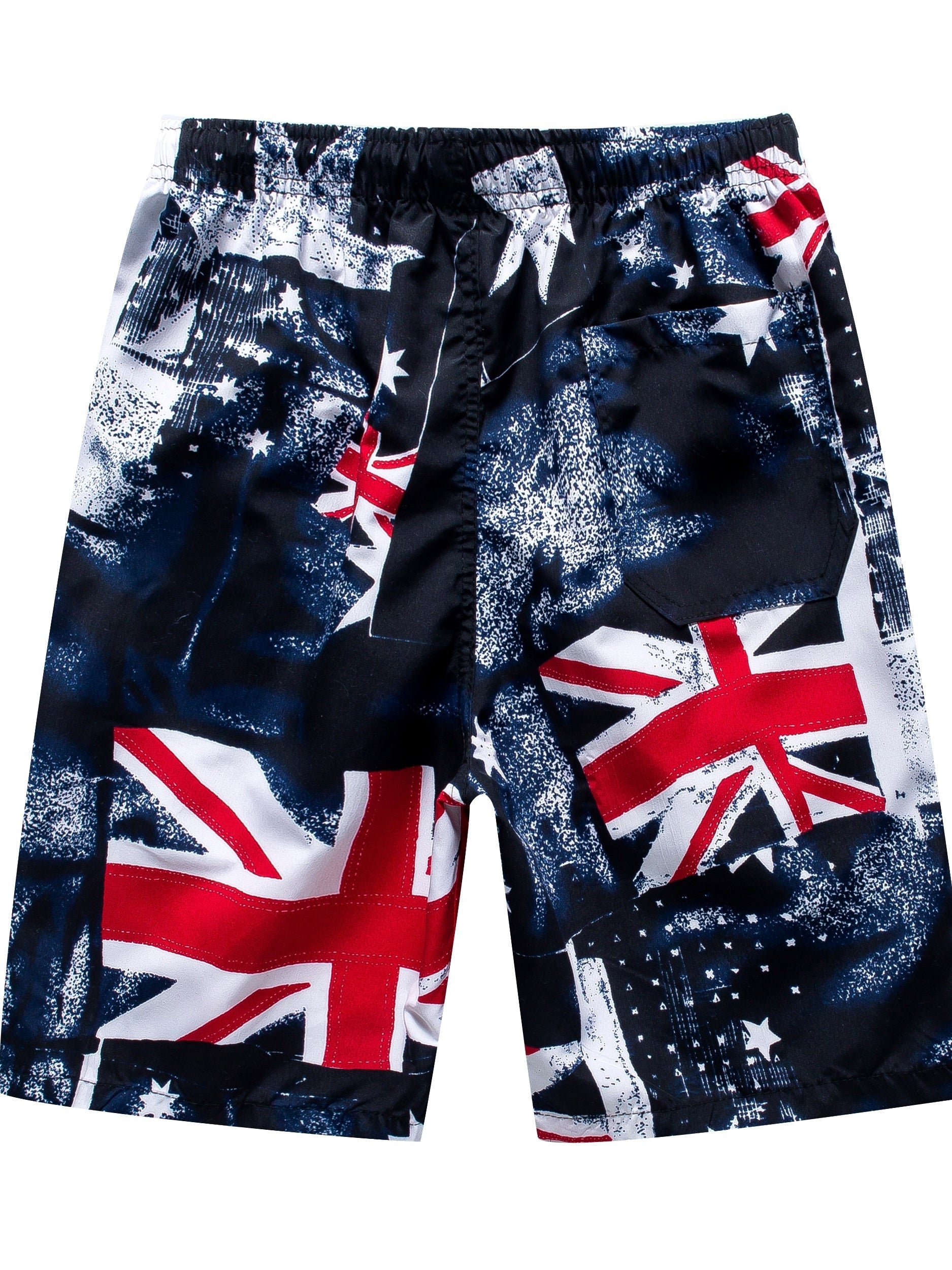 Flag Print Shorts Casual Summer Pool Beach Shorts
