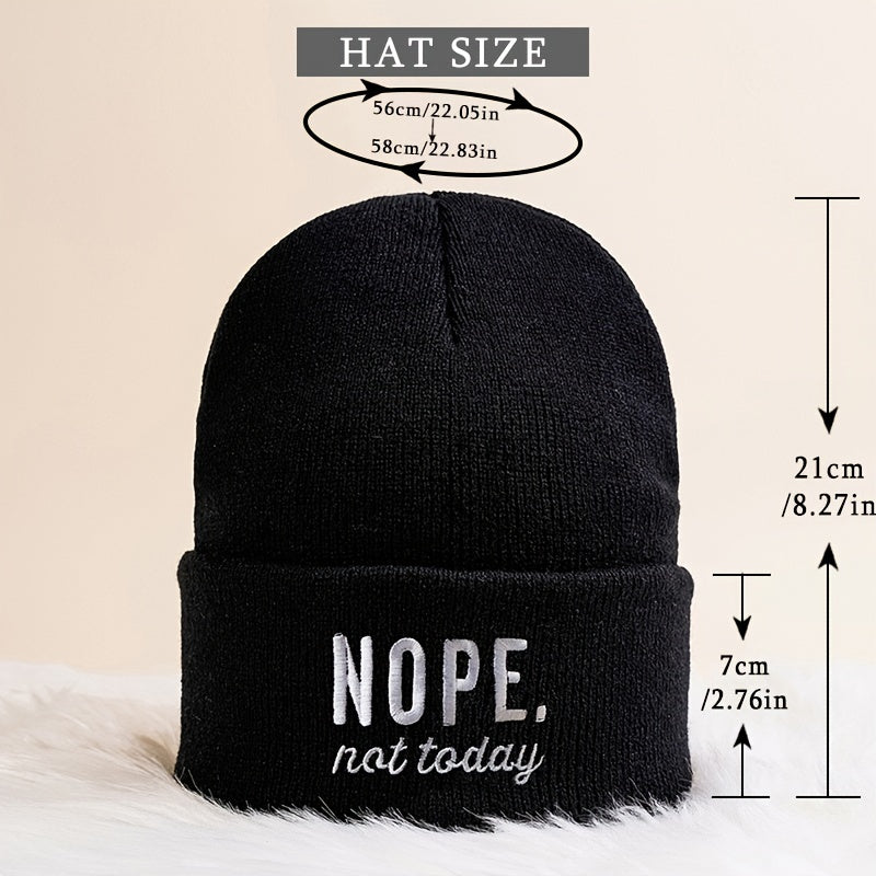 Winter Warm Beanie Hat Knitted Hat Soft Knit Beanie Warm Skull Cap
