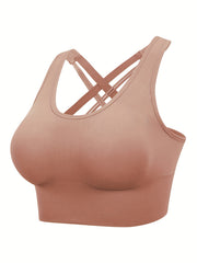Criss Cross Back Sports Bra for Workout