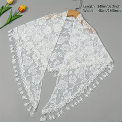 Triangular Lace Veil Prayer Church Veil Women Headcovering Lace Scarf