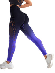 Ombre Tummy Control Yoga Pants High Stretch Leggings Women's Activewear